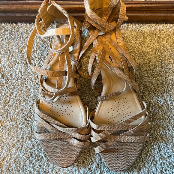 Comfortview Strappy Wedge Sandals Women's Size 12W - Picture 6 of 12